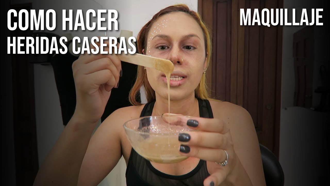 Tutorial de como hacer heridas falsas con gelatina