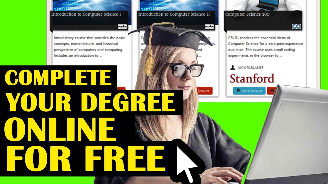 Complete online bachelor degree for free!