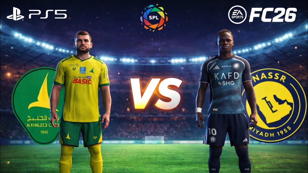 FC 26 - Al-Khaleej vs Al Nassr Fc - Ronaldo  Full Game  2026 | PS5 Pro [4K60]