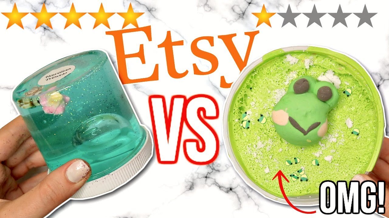 1 STAR vs 5 STAR Etsy Slime Shop Review!