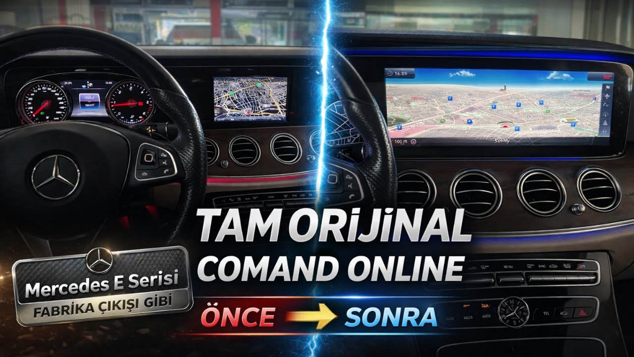 MERCEDES E SERİSİ HAYALET GÖSTERGE COMAND ONLİNE