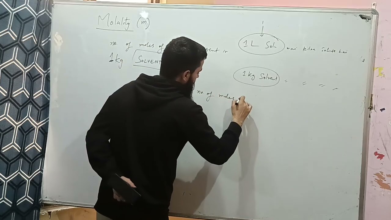 15. Concentration Terms Part 2 | Molarity, Molality, Normality & Mole Fraction | Class XI