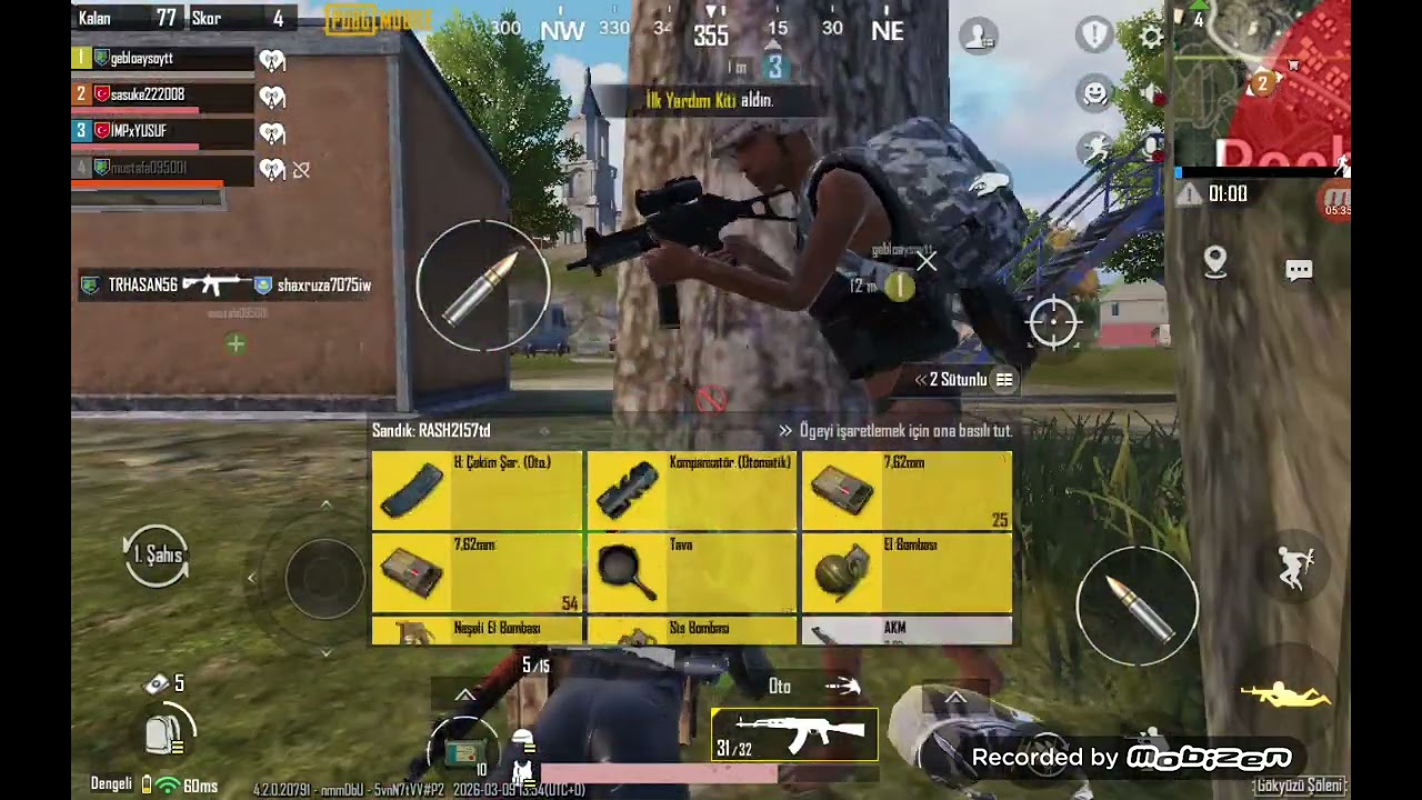 Pupgi mobile ilk maçımız