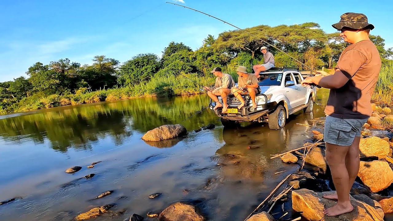 Fishing Out the Car - Dangerous Hippos and Crocodiles! (Before and During Flooding!) 