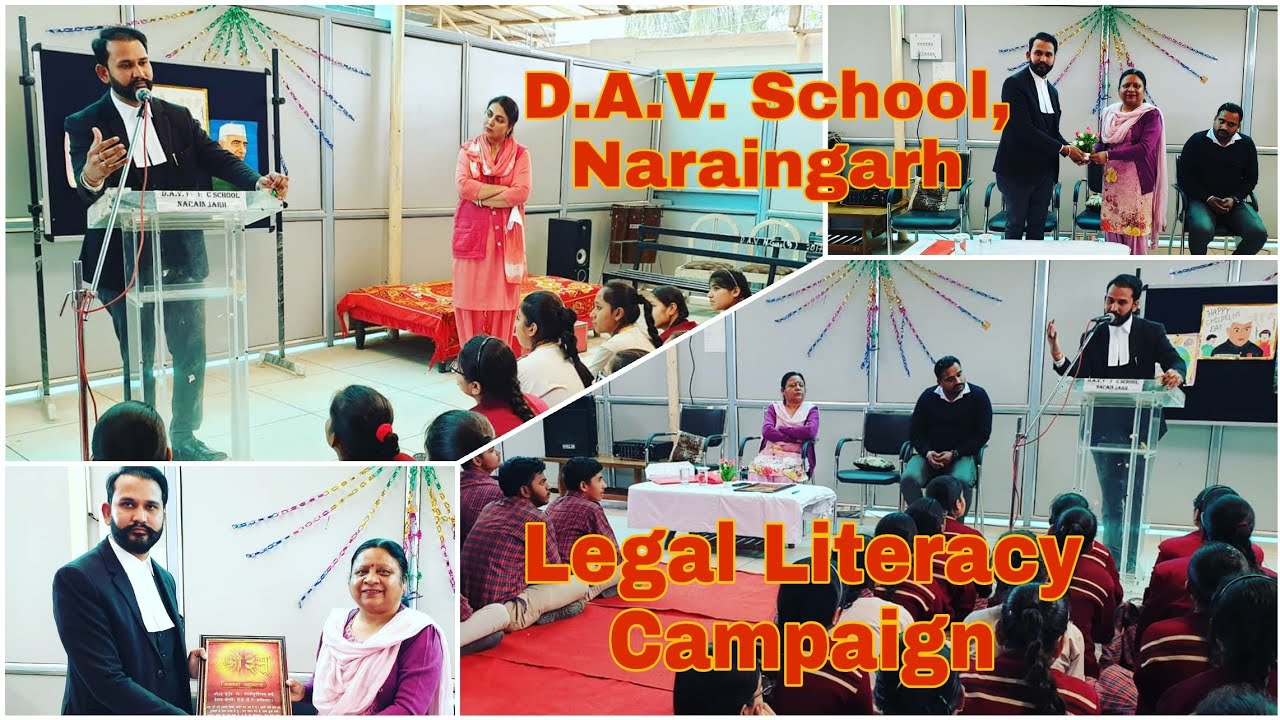D.A.V. Sr. Sec. School, Naraingarh (Ambala).... Legal Literacy Campaign by Courts of Law