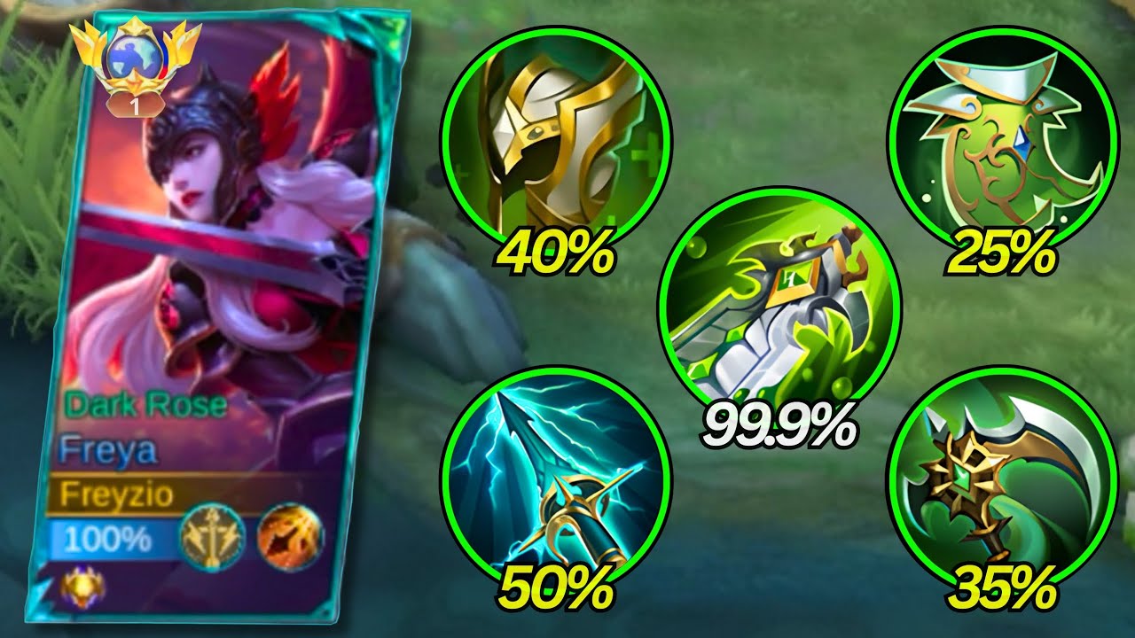 FREYA ALL GREEN BUILD GAMEPLAY IS HERE! (must try this build) - Mobile Legends