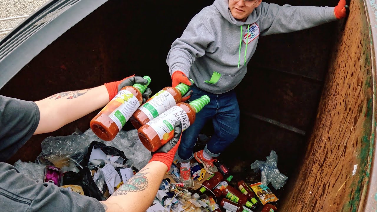 We Found Food and Donations in the Trash!