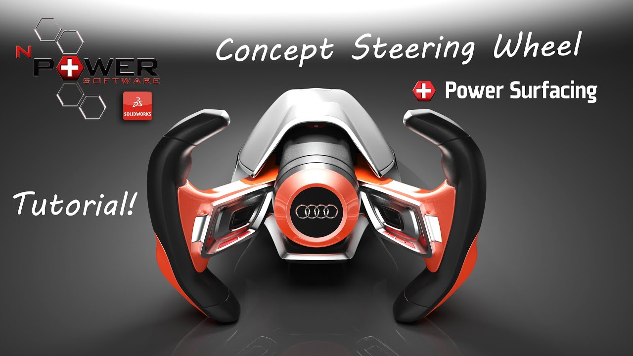 Concept Steering Wheel | SolidWorks Tutorial
