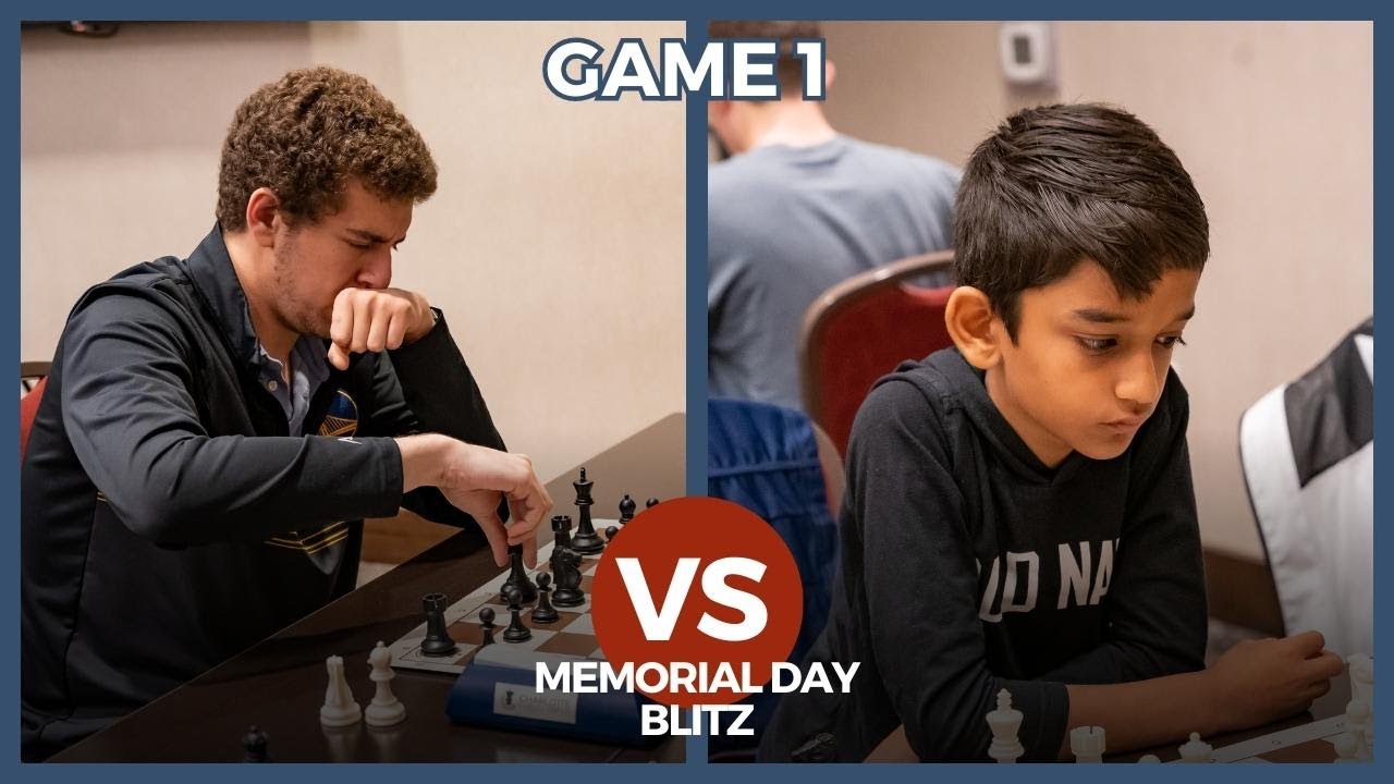 GM Daniel Naroditsky vs Anvay Phadke Game 1: Memorial Day Blitz
