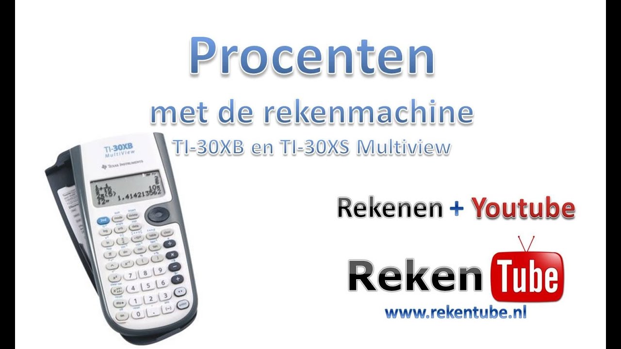 Procenten met de rekenmachine