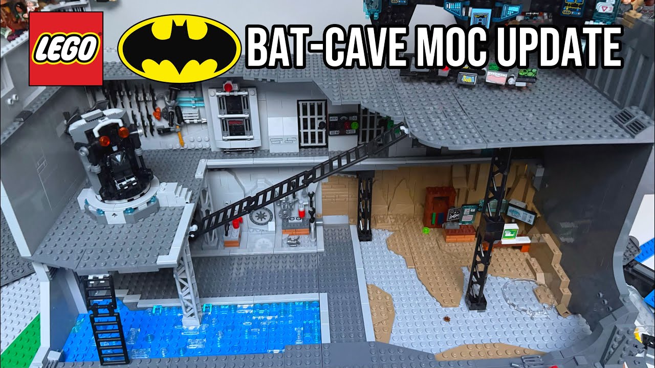 Всё идеально складывается! | Обновление самодельной модели Бэт-пещеры из LEGO, часть 2