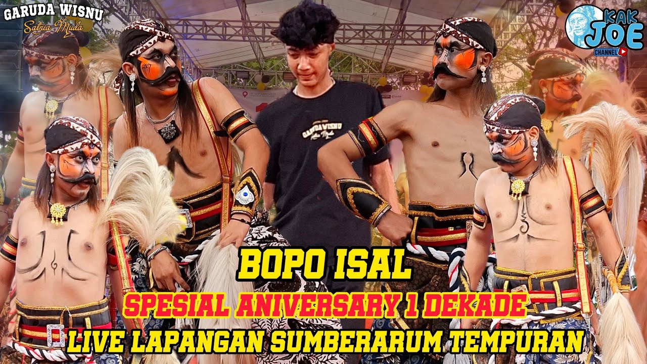 BOPO ISAL  WAROK GWSM  SPESIAL1 DEKADE GARUDA WISNU SATRIA MUDA LIVE LAPANGAN SUMBERARUM TEMPURAN 