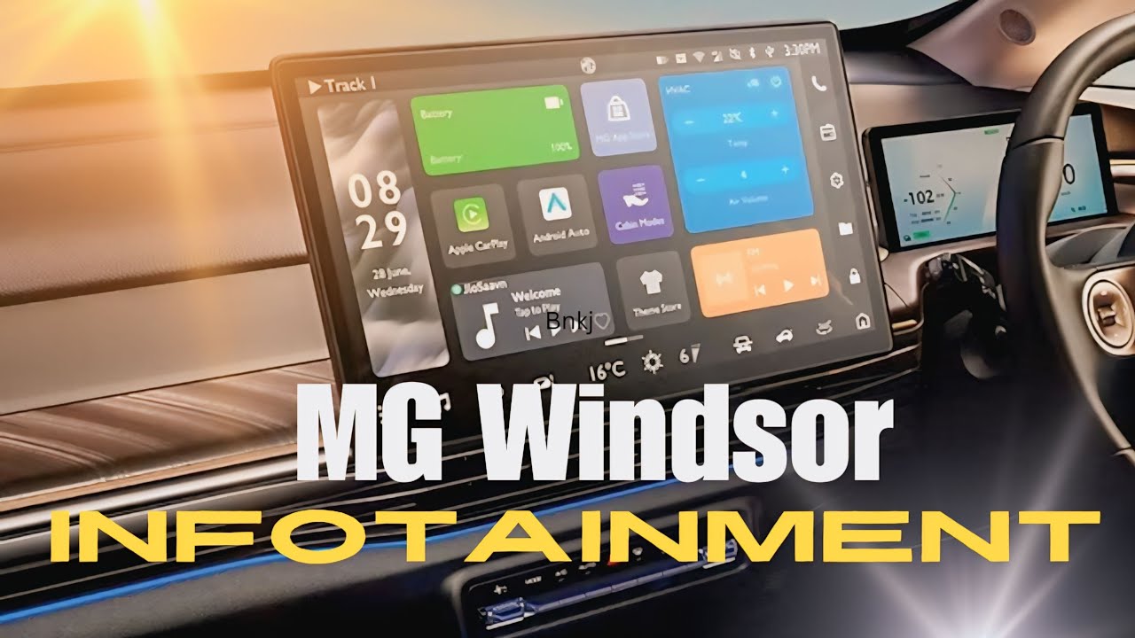 🔥 MG Windsor EV,  Infotainment system complete information 🔥
