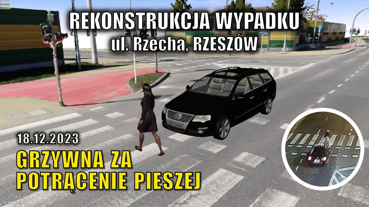 Analiza wypadku w Rzeszowie: potrącenie pieszej na ul. Rzecha