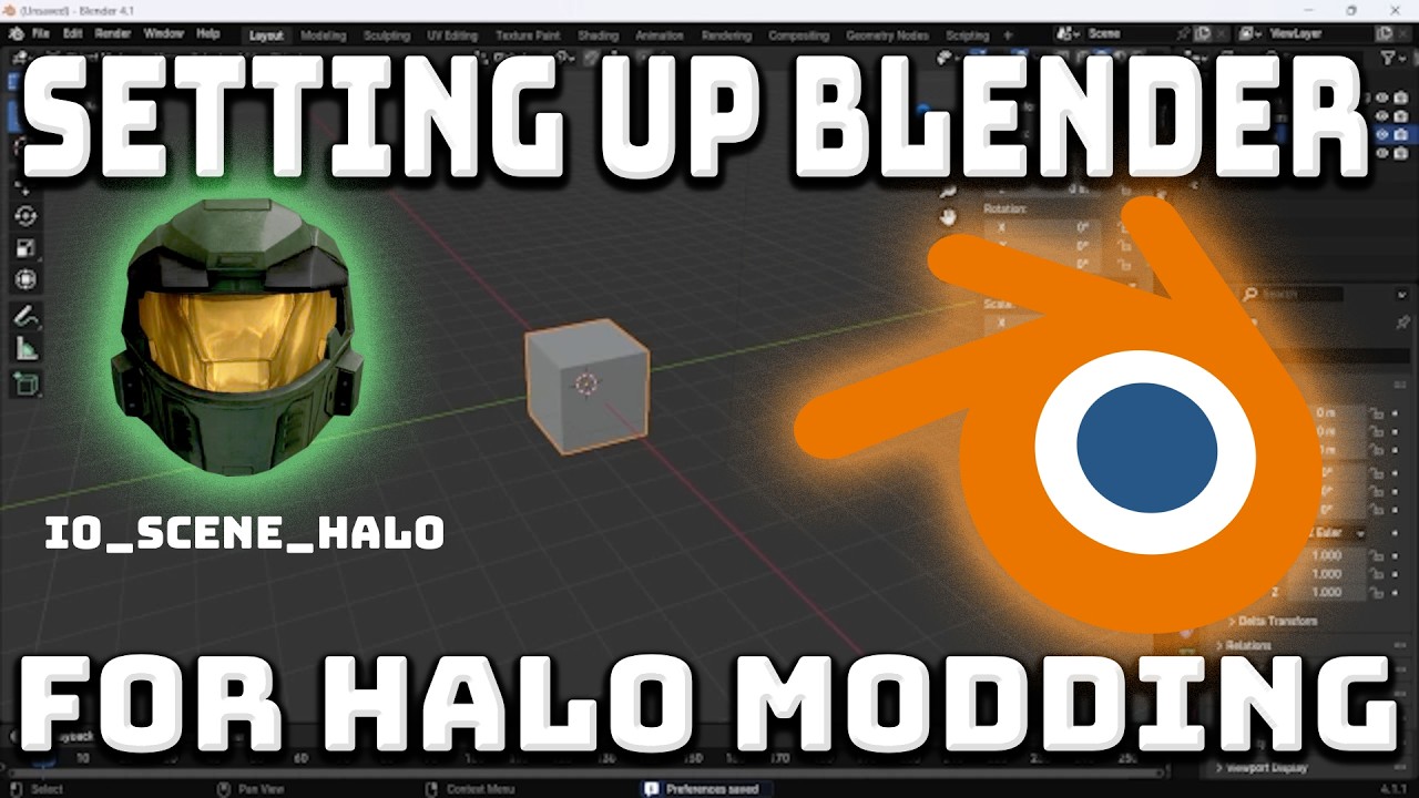Halo 3 Modding - Setting up blender for modding halo