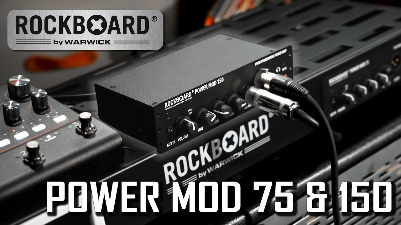 Amp & Stereo Sound directly on a Pedalboard!!! The RockBoard Power MOD 75 & 150 Do It All