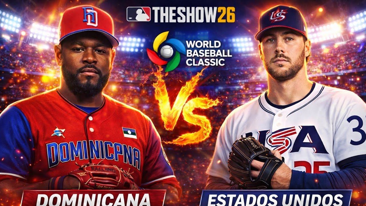 República Dominicana vs Estados Unidos WBC 2026 MLB The Show en vivo ahora