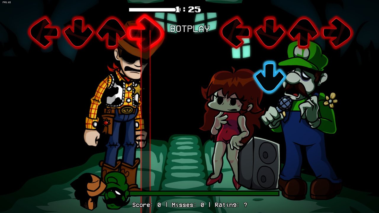 Alone but Woody VS Beta Luigi sings, Mario's Madness Cover, FLP