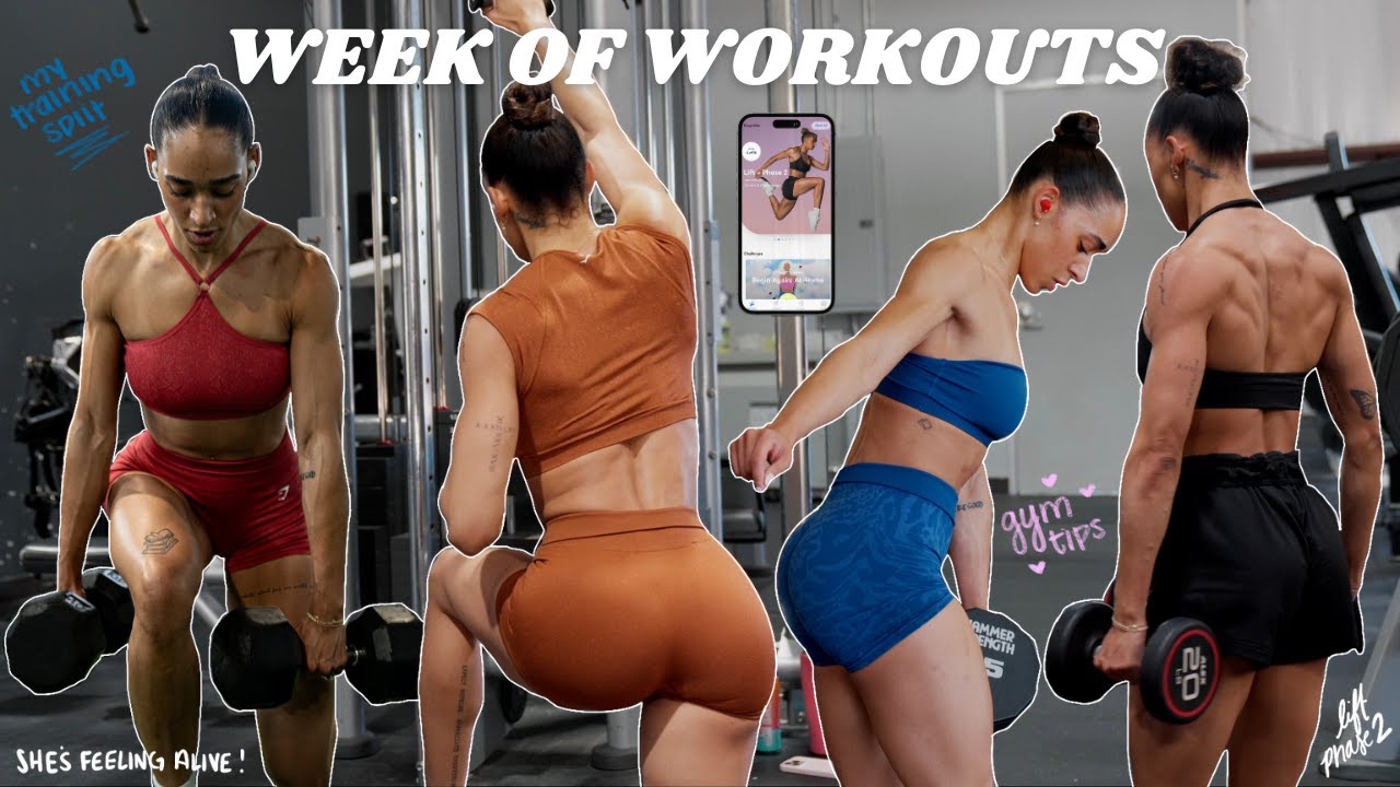 WEEK OF WORKOUTS | MY TRAINING SPLIT | Upper body & Lower body workouts | LIFT with Libby