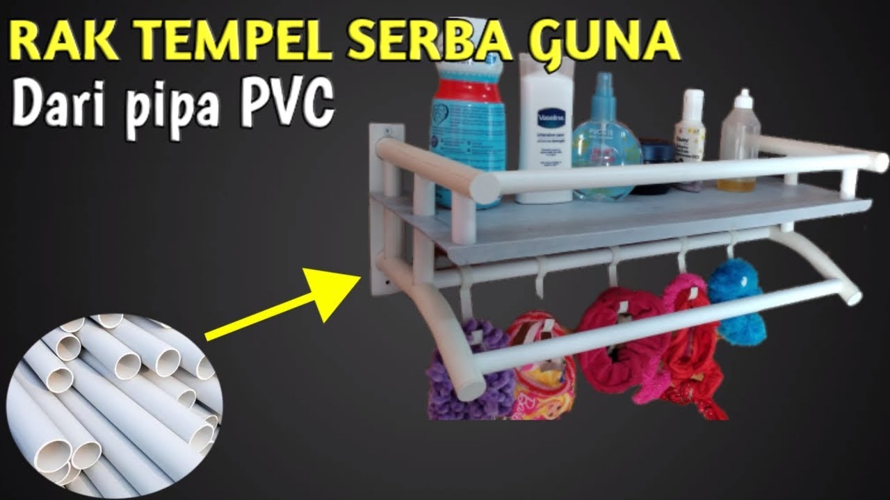 cara membuat rak dinding dari pipa pvc | multipurpose wall shelf made of pvc #umarchannel