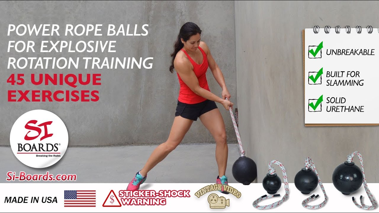 Power Rope Balls For Explosive Rotation Training- 45 Unique Exercises
