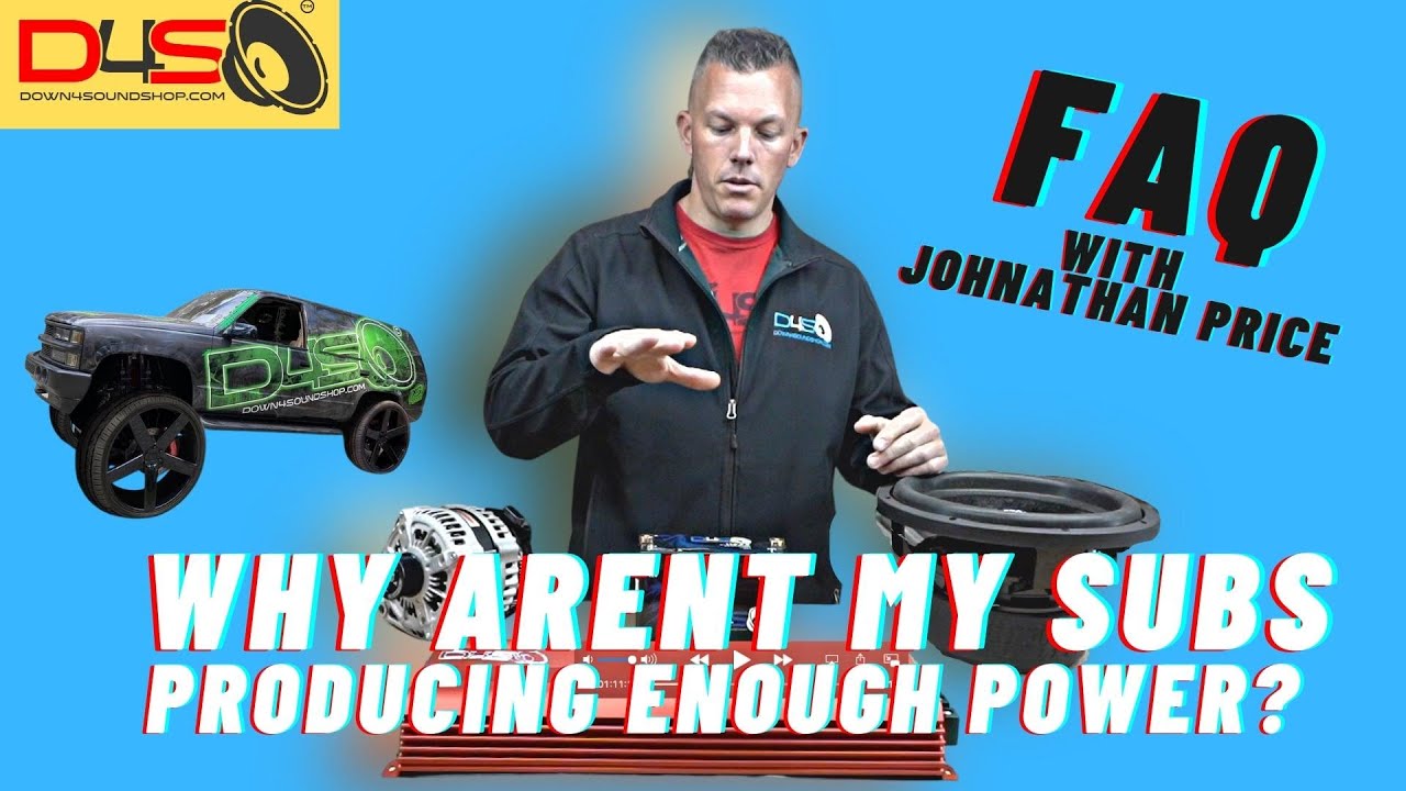 WHY IS MY SUBWOOFER NOT PUSHING ENOUGH POWER?