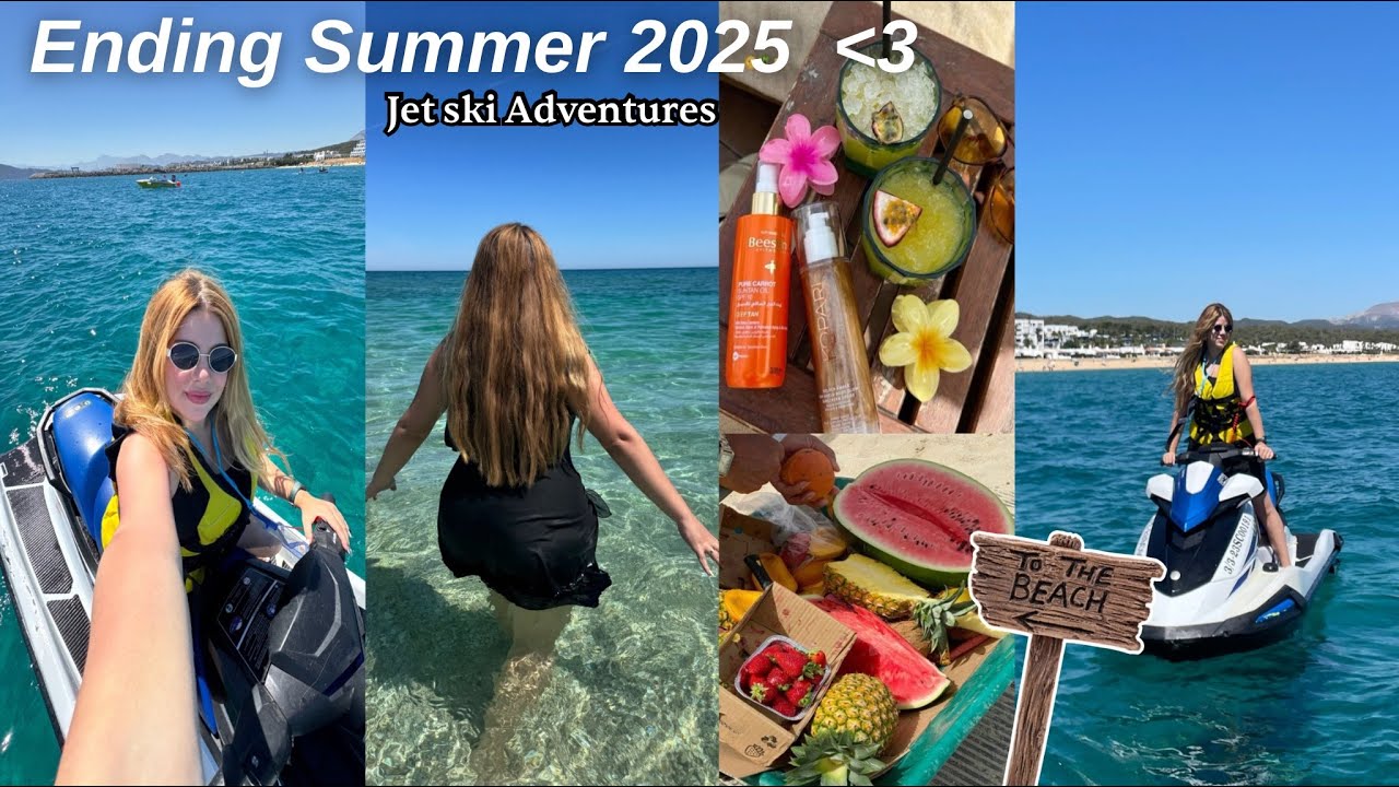 Final summer 2025 jet ski adventure| 🌊🏝️🌺ودعنا الصيف بجيتسكي و البحر⛱️🚤