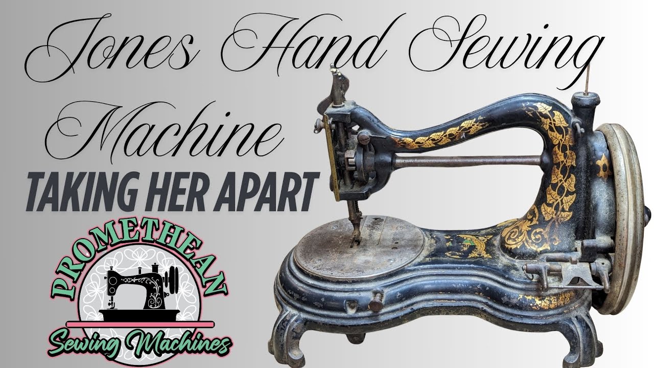 Taking apart a beautiful Jones Hand Sewing Machine