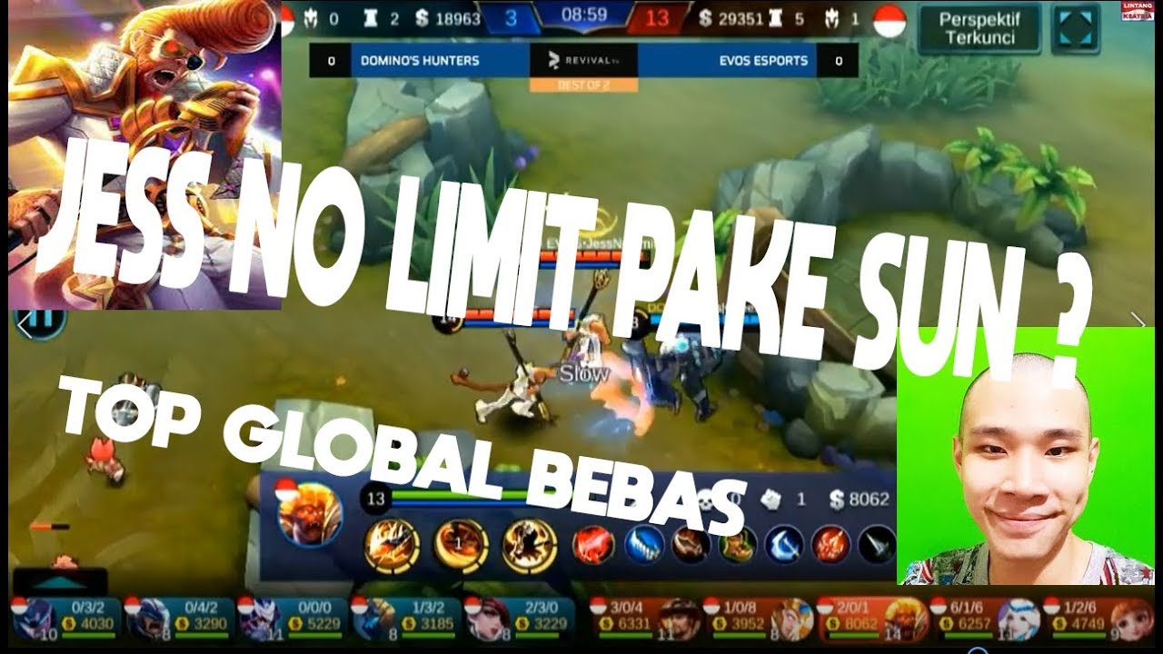 JESS NO LIMIT PAKE SUN? GA ADA OBAT EVOS ESPORT VS DOMINO'S HUNTERS MATCH 1 MPL WEEK 7 DAY 1