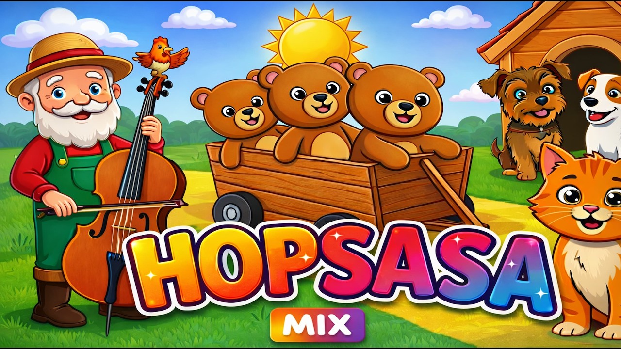 🚜 MIX - 👨‍🌾 Dziadek Fajną Farmę Miał 🎶 Old McDonald Po Polsku 👩‍🌾 - 🎵 PIOSENKI DLA DZIECI 👀
