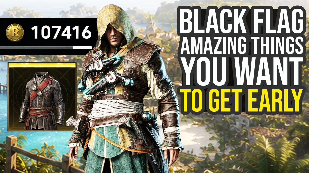 Amazing Things You Want To Get Early In Assassin's Creed Black Flag Resynced...
