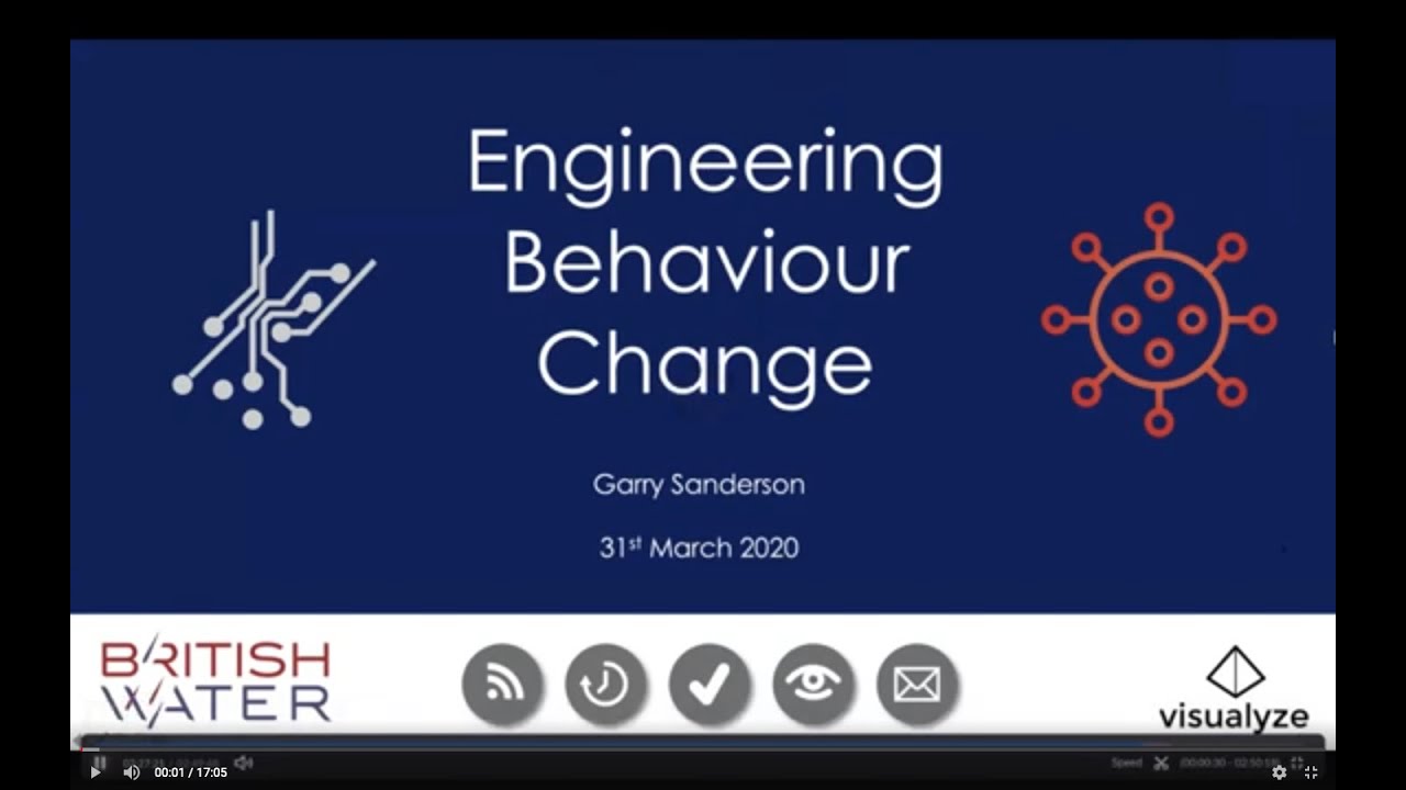 Engineering Behaviour Change - British Water Keynote Address - 31 March 2020