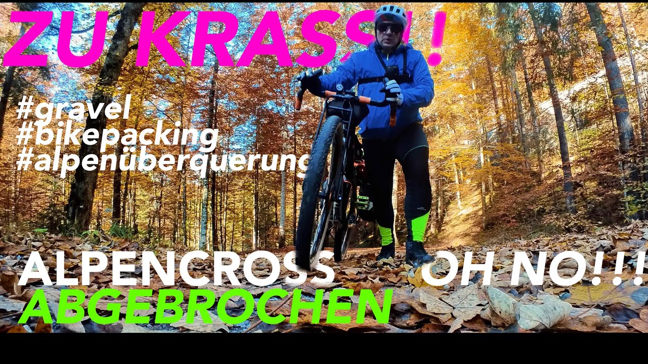 Gravel Bikepacking Alpencross abgebrochen TREK 920 Bike Abbruch der Alpenüberquerung