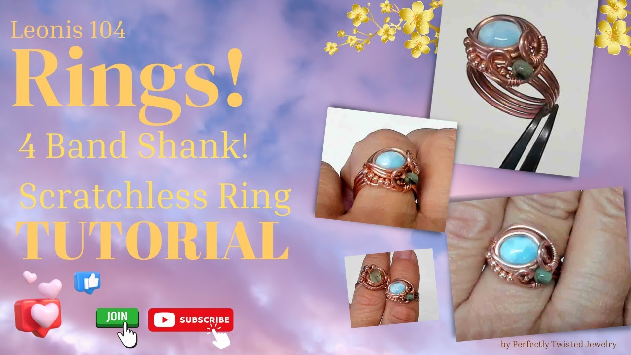 DIY Ring ! Leonis Larimar Ring , Make a Scratchless cocktail ring!