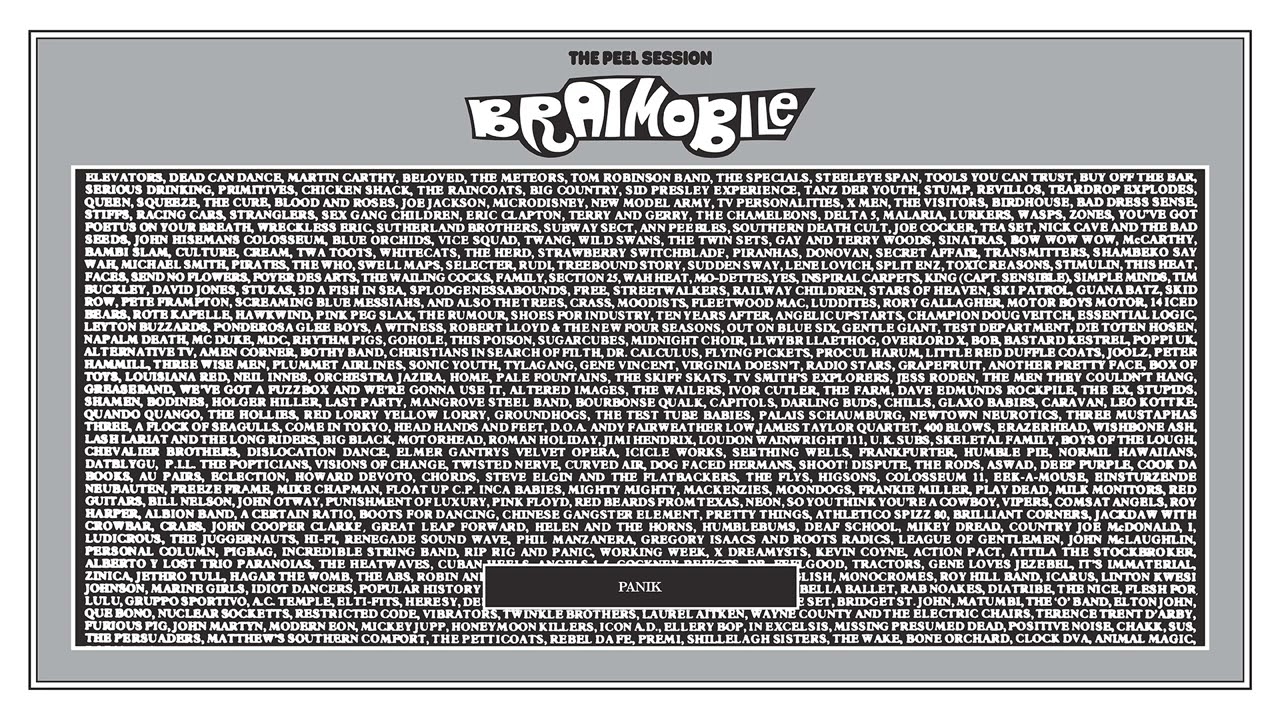 Bratmobile - Panik (Artwork Video)