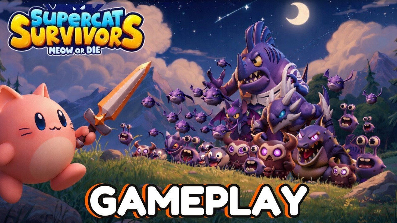 Supercat Survivors Gameplay | Brotato like with Cats