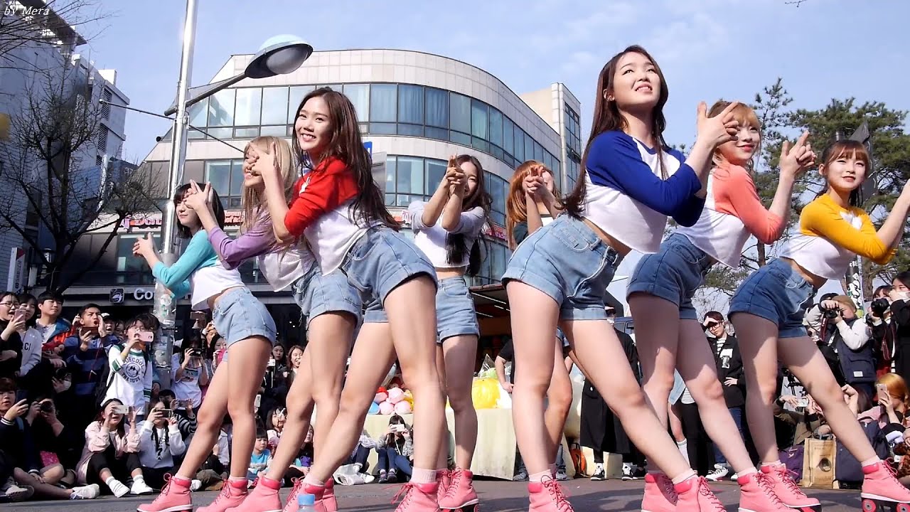 160402 오마이걸 (OH MY GIRL) CUPID [전체] 직캠 Fancam (홍대게릴라콘서트) by Mera