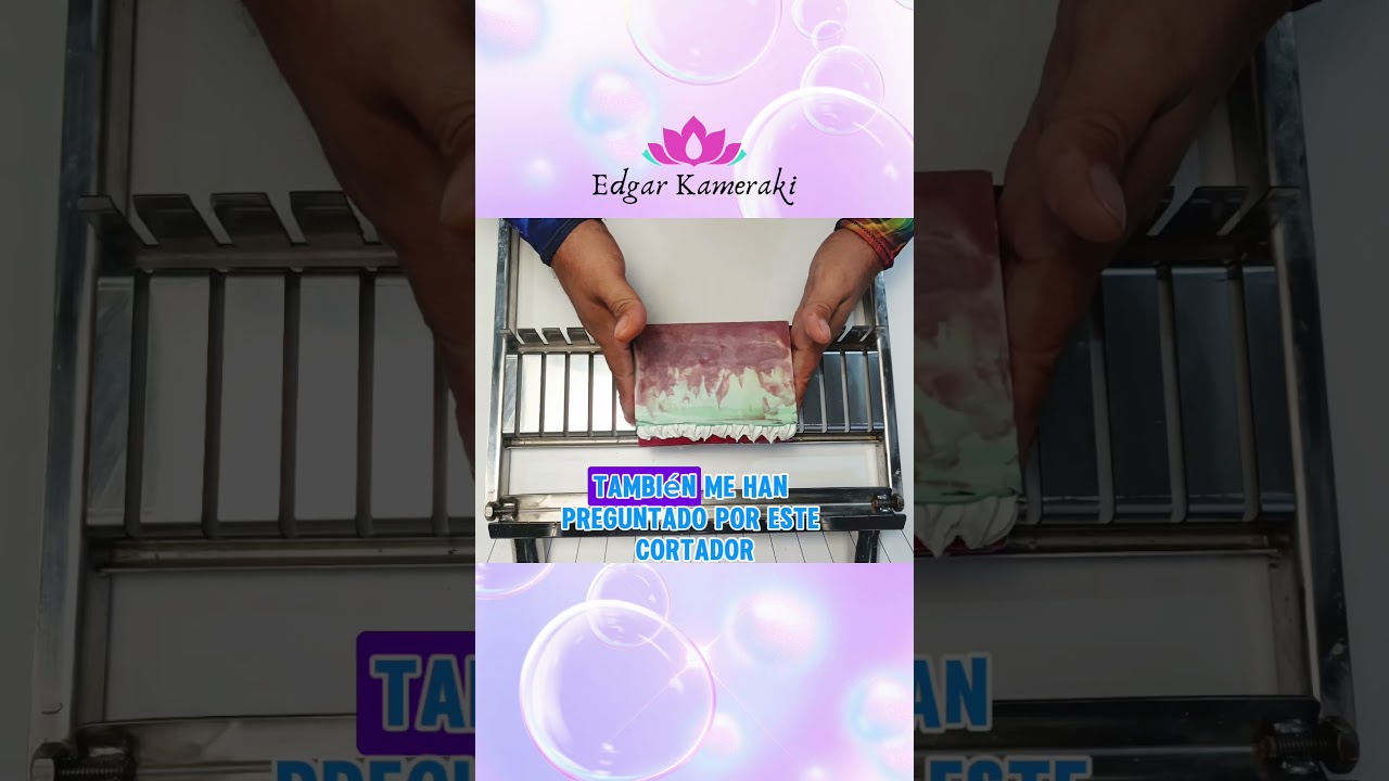 CORTE DEL JAB&Oacute;N SAN VALENT&Iacute;N #jabon #soap #soaplove #soapmaking #edgarkameraki  #jabonartesanal
