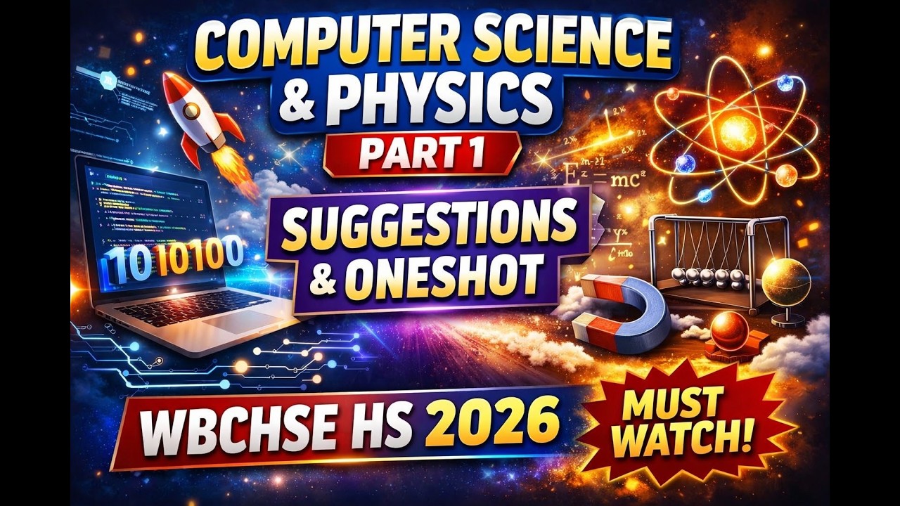 Higher Secondary 2026 🔥 Suggestion & One Shot Revision | LIVE Full Important Questions (Phy + Coms)