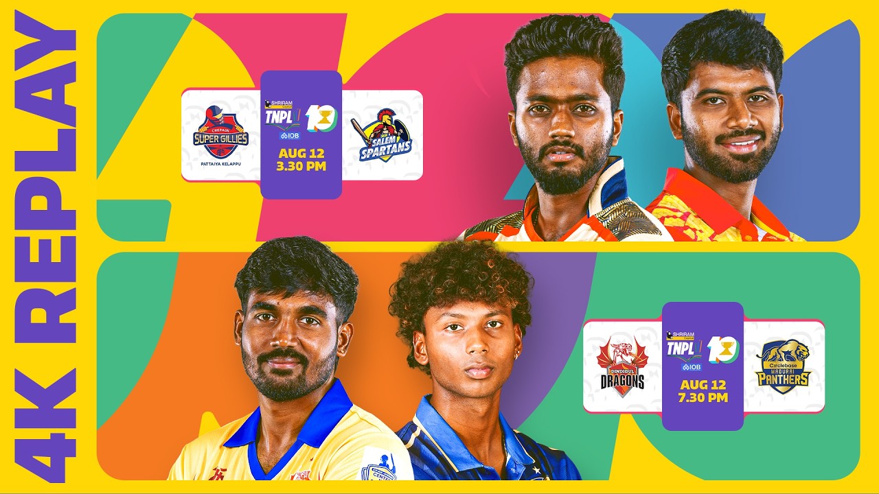 Watch Full Replay In 4K | Shriram Capital TNPL 2026 | Match 14 | CSG vs SKM SS | Match 15 | DD vs MP