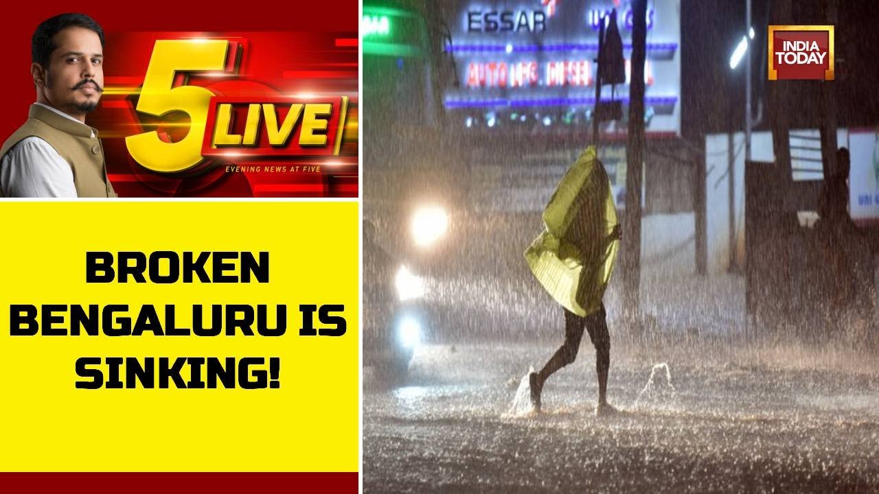 5ive Live With Shiv Aroor | Rainfall Triggers Flood In Bengaluru: Can You Believe Its Silicon City?