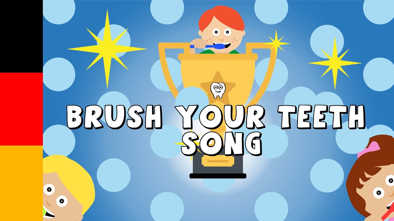 brush your teeth song in german -nursery rhymes for kids - german song
