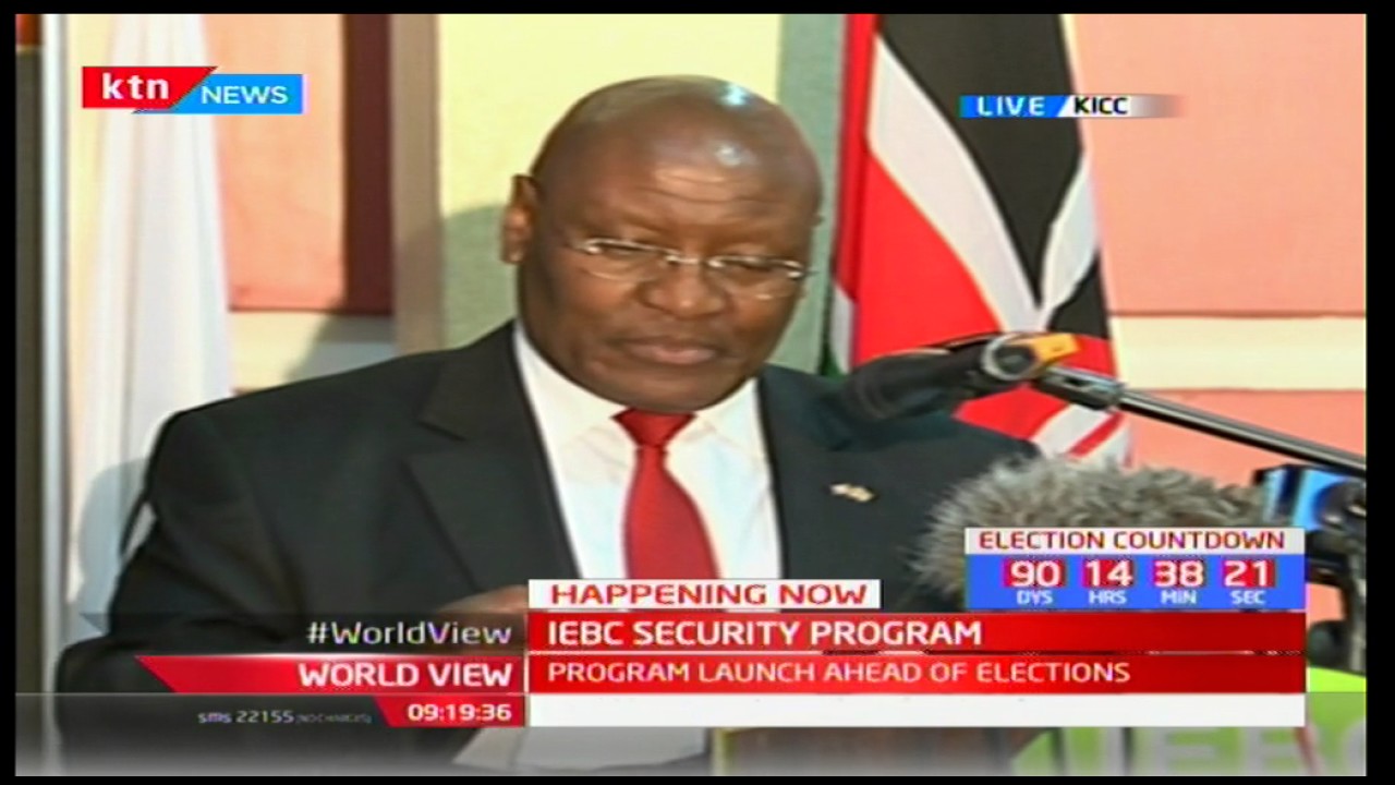 Msagha Mbogholi-Judiciary Election Committee at launch of Elections Security Arrangement Program