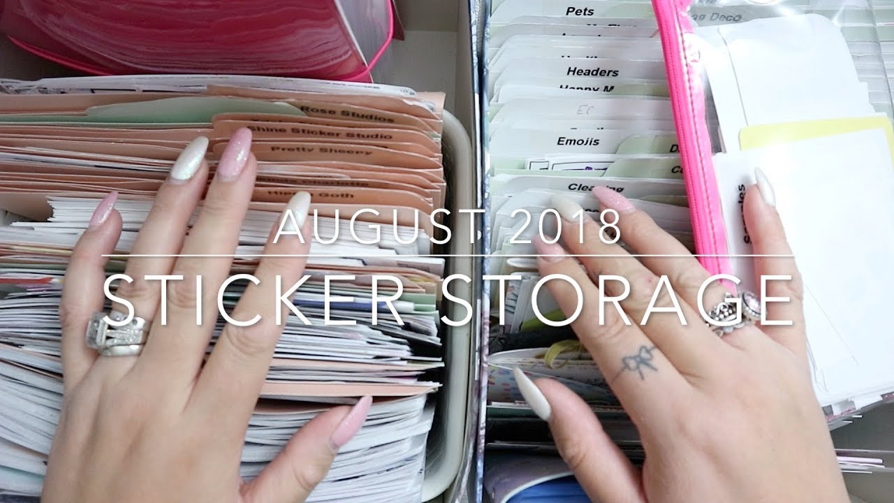 STICKER STORAGE AUGUST 2018