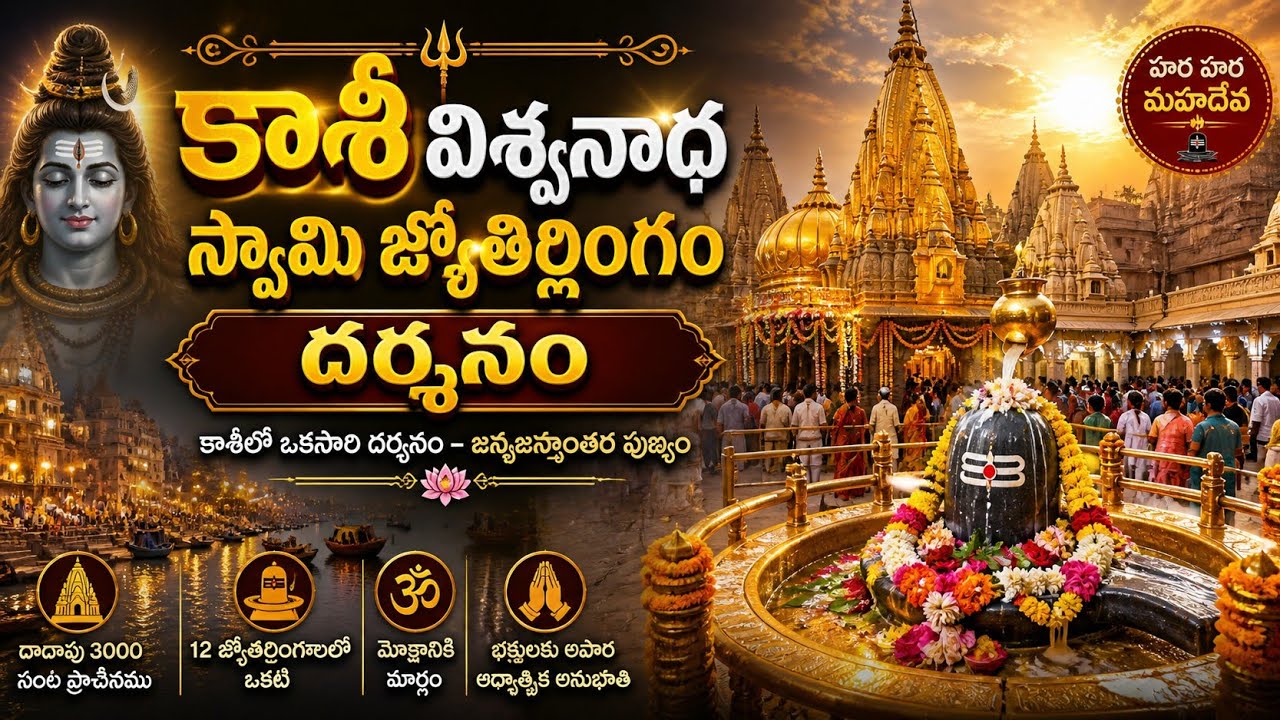 🔱కాశీ విశ్వనాథ స్వామి జ్యోతిర్లింగం  దర్శనం🌿 గంగా తీర దివ్య దర్శనం! Kashi Vishwanath Jyotirlingam 🔱