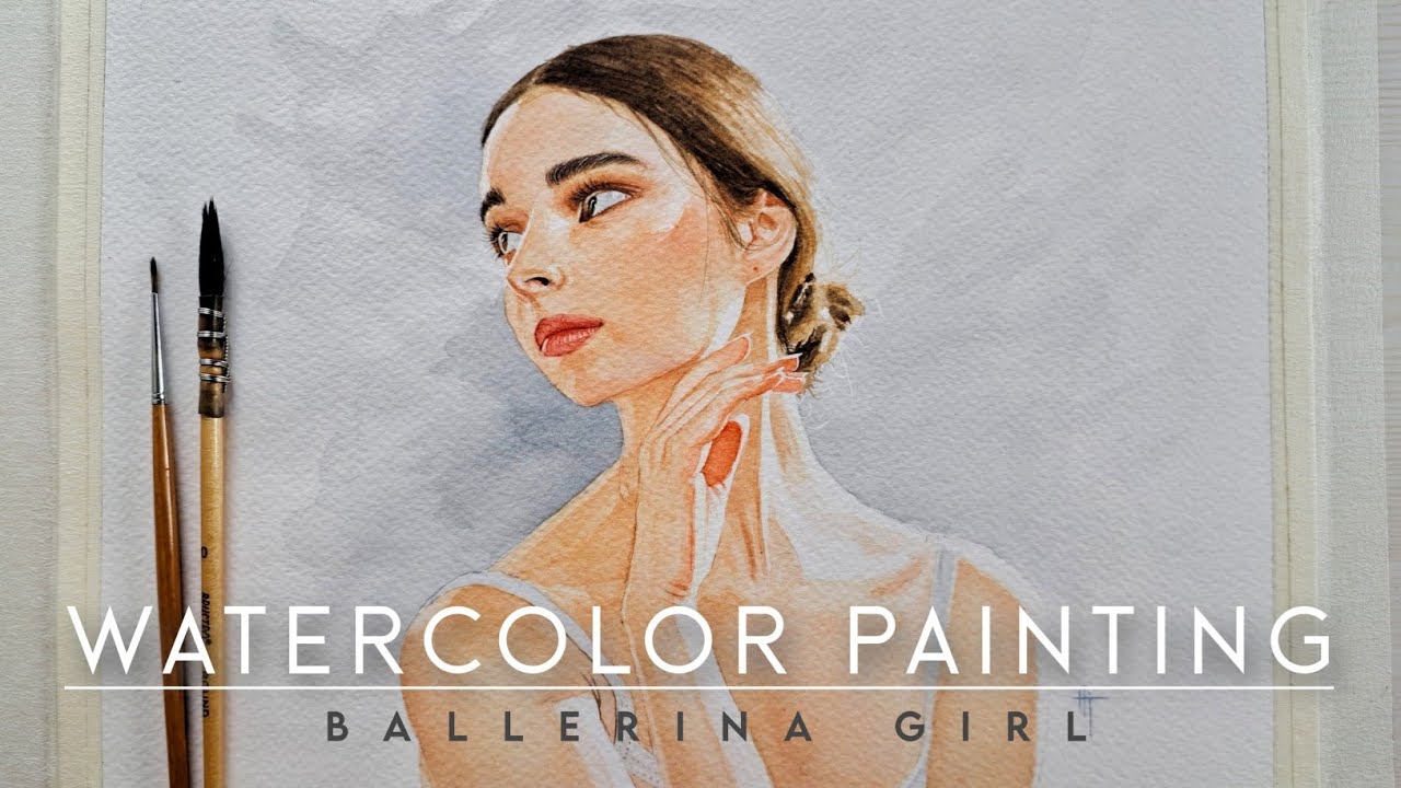 Watercolor portrait painting| How to paint