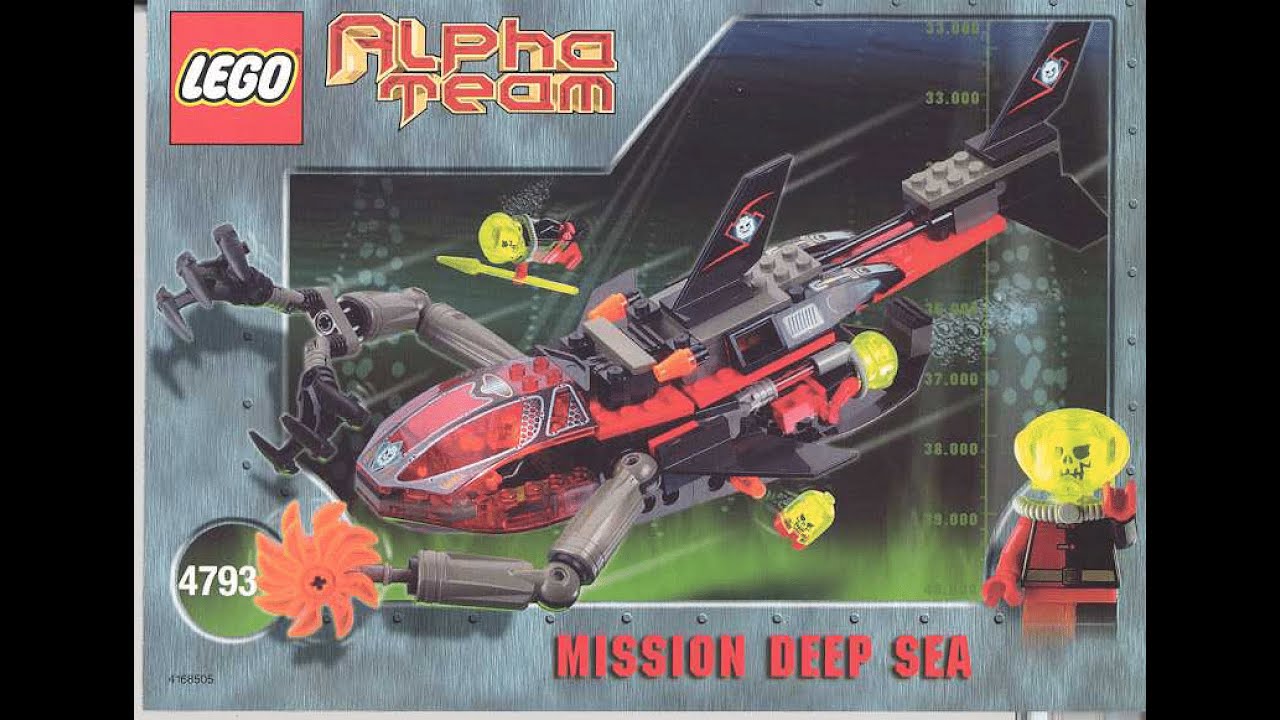 LEGO Alpha Team | 4793 Ogel Shark Assault Sub | Building instructions