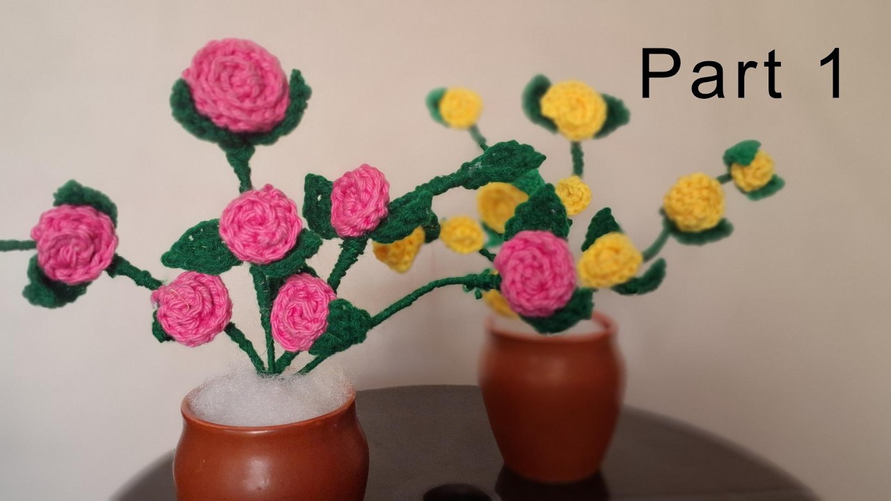 Want to learn Button rose making with basic stitches? Here it is