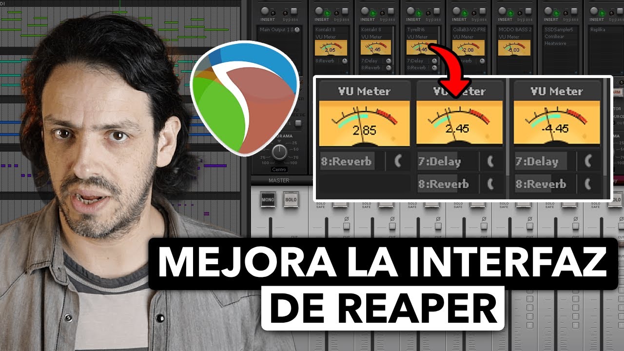 Temas OCULTOS DE REAPER: Medidores de VU Analógicos y más