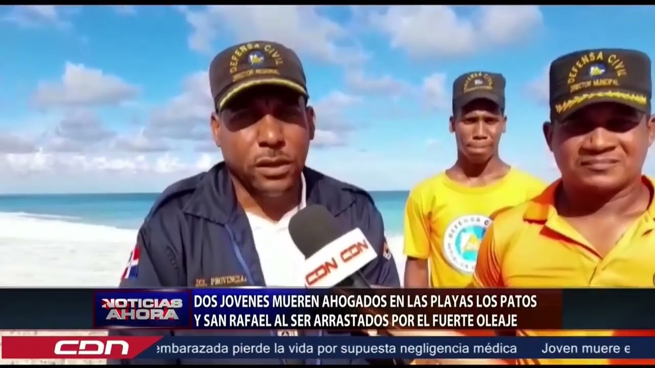 Dos jóvenes mueren ahogados en playas Los Patos y San Rafael al ser arrastrados por oleaje